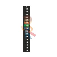 Наклейка-термометр для комнат и помещений Hallcrest Room - Многоразовая термоиндикаторная наклейка Hallcrest Digitemp 16