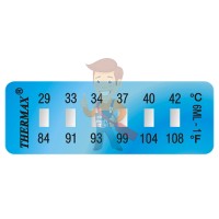 Многоразовая термоиндикаторная наклейка Hallcrest Digitemp 16 - Термоиндикаторная наклейка Thermax Strip 6