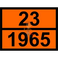 Знак опасности АК 308 - Знак ООН 23/1965