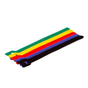 Многоразовые нейлоновые цветные хомуты-липучки Forceberg Home&DIY 150х12 для стяжки и подвязки, 5 шт