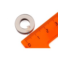 Неодимовый магнит диск 7х3 мм - Неодимовый магнит кольцо 17.6х9х5 мм, N35M