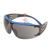 Раствор для очистки линз очков 3M GRP - Очки открытые защитные с покрытием Scotchgard™ Anti-Fog (K&N), цвет линз серый, серо-голубые дужки