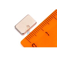 Неодимовый магнит - диск 10х2мм, 16шт, Forceberg - Неодимовый магнит прямоугольник 11х7х3 мм, N33SH