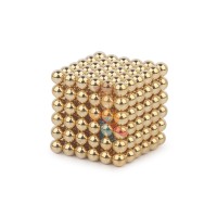 Forceberg Cube - куб из магнитных шариков 5 мм, красный, 216 элементов - Forceberg Cube - куб из магнитных шариков 5 мм, золотой, 216 элементов
