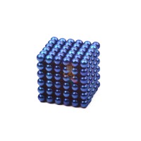 Forceberg Cube - куб из магнитных шариков 6 мм, красный, 216 элементов - Forceberg Cube - куб из магнитных шариков 5 мм, синий, 216 элементов