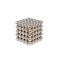 Forceberg Cube - куб из магнитных шариков 2,5 мм, оливковый, 512 элементов - Forceberg Cube - Куб из магнитных шариков 10 мм, стальной, 125 элементов