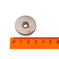 Неодимовый магнит диск 8х1 мм, N45 - Неодимовый магнит диск 30х6 мм с зенковкой 5.5/12 мм, N38H