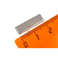 Неодимовый магнит шар 5 мм - Неодимовый магнит прямоугольник 20.5х6х1.6 мм, N50M