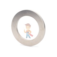 Неодимовый магнит диск 20х1.5 мм - Неодимовый магнит кольцо 90х60х5 мм