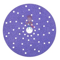 Круг полировальный Trizact™, Р6000, 150 мм. - Круг абразивный c мультипылеотводом Purple+, 220+, Cubitron™ Hookit™ 737U, 150 мм