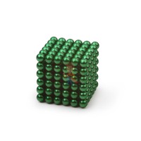Forceberg Cube - куб из магнитных шариков 5 мм, цветной, 216 элементов - Forceberg Cube - куб из магнитных шариков 5 мм, зеленый, 216 элементов