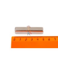 Неодимовый магнит диск 8х8 мм - Неодимовый магнит прямоугольник 50х10х9 мм