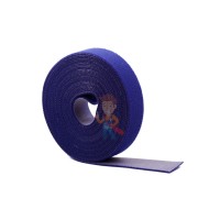 Многоразовые нейлоновые цветные хомуты-липучки Forceberg Home&DIY 150х12 для стяжки и подвязки, 5 шт - Многоразовая нейлоновая лента-липучка Forceberg Home & DIY 20 мм для стяжки и подвязки, синяя, 5 м