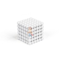Forceberg Cube - куб из магнитных шариков 6 мм, зеленый, 216 элементов - Forceberg Cube - куб из магнитных шариков 5 мм, белый, 216 элементов