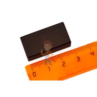 Неодимовый магнит диск 15х1 мм с клеевым слоем - Неодимовый магнит прямоугольник 30х15х10 мм, черный, N45SH