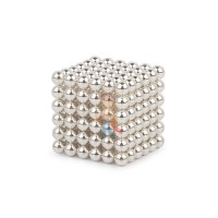 Forceberg TetraCube - куб из магнитных кубиков 5 мм, черный, 216 элементов  - Forceberg Cube - куб из магнитных шариков 6 мм, жемчужный, 216 элементов