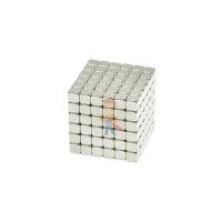 Forceberg Cube - куб из магнитных шариков 6 мм, цветной, 216 элементов - Forceberg TetraCube - куб из магнитных кубиков 4 мм, жемчужный, 216 элементов 