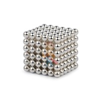 Forceberg TetraCube - куб из магнитных кубиков 6 мм, стальной, 216 элементов  - Forceberg Cube - куб из магнитных шариков 5 мм, жемчужный, 216 элементов